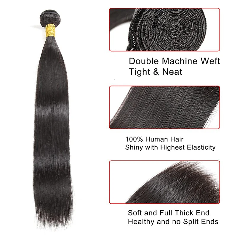 ブラジルの滑らかな自然なヘアエクステンション,バージンヘア,100% 未処理,バッチあたり100g