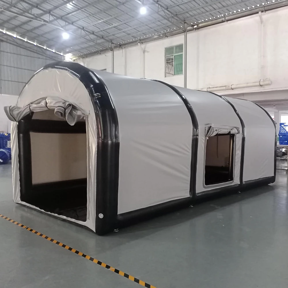 Tienda de campaña inflable para coche, refugio de garaje portátil de PVC con 2 ventanas laterales, bomba eléctrica, garaje de coche para protección de vehículos, 20x10x8 pies