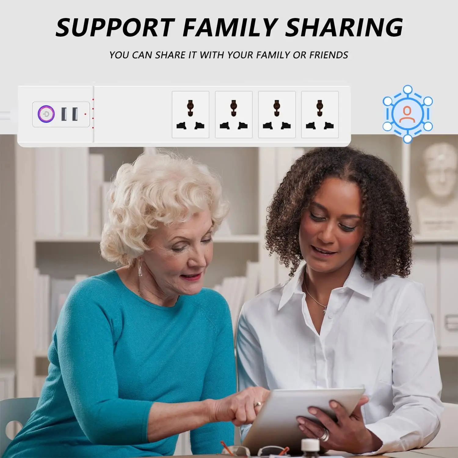 UseeLink Zigbee Smart Power Strip Universal Outlets with USB Plug Sockets Remote Voice Control Independently by Tuya