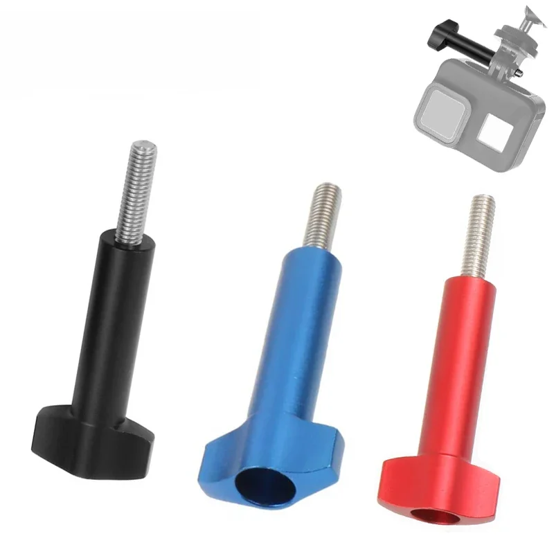 Do Gopro 13 Akcesoria Śruba aluminiowa CNC Alloy T Head Thumb M5 Knob Stainless Bolt Do Go Pro 12 11 DJI OSMO Action 4 Camera — zdjęcie 2