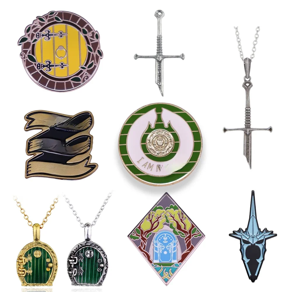 Lord und gleiche Ringe Serie Pin Abzeichen Film TV gleiche hochwertige Glättung Emaille Brosche Hut