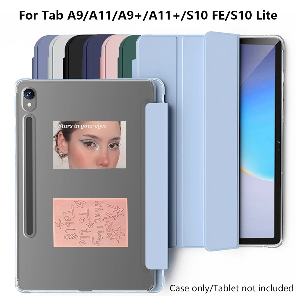 Acryl-Hülle für Samsung A9/A9+/A11/A11+/S9/S9 FE/S10/S10 FE/S10 Lite, aus Kristall-Acryl und weichem TPU, mit Stifthalter