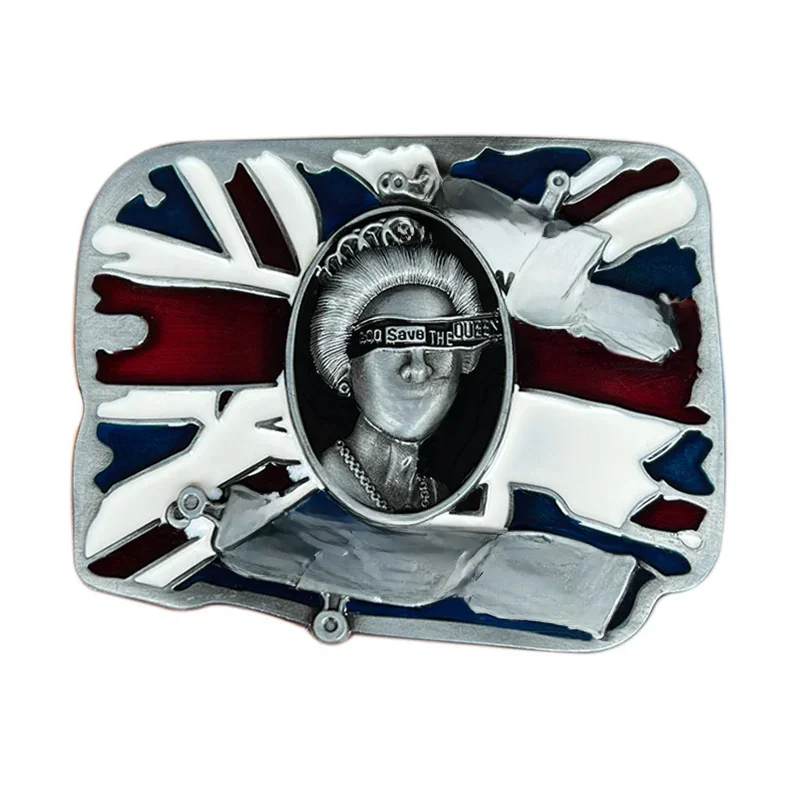 Boucle de ceinture de musique anarchiste britannique style occidental euro-américain