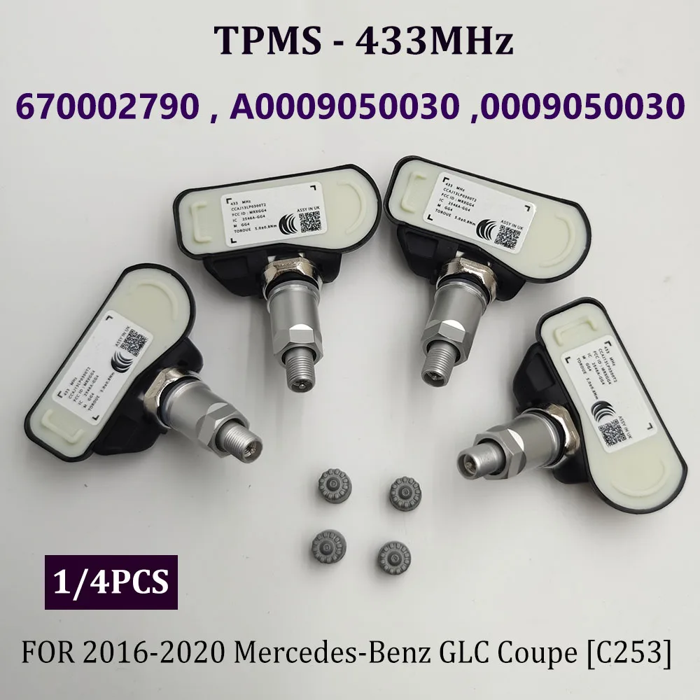 A0009050030 670002790 0009050030 Tire Pressure Monitor Sensor TPMS 433MHz FOR 2013-2018 MERCEDES-BENZ ML-CLASS W166