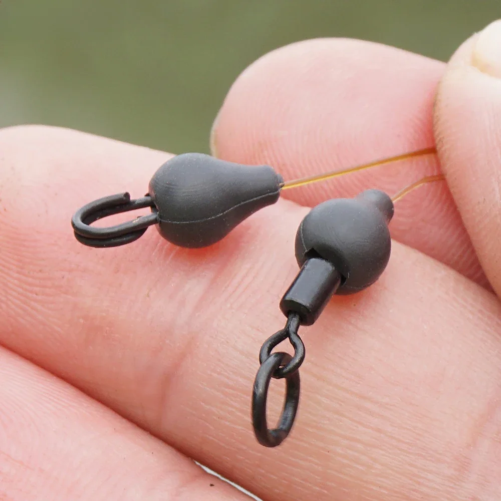 Hirisi Karpfenangeln Zubehör 0,42 g Wolframwirbel Chod Perlen Haken Kicker Rig End Tackle Change
