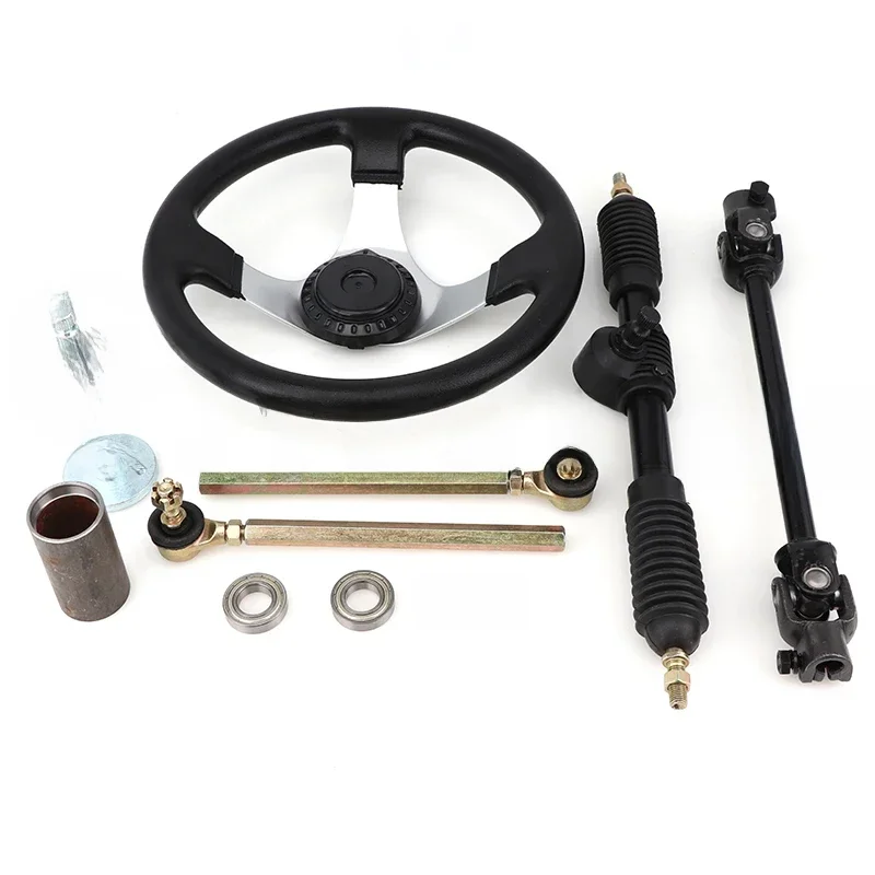 300mm montaż kierownicy 420mm zębatka zębnika 380mm U spojenie pręt Knuckle Assy dla chińskich 110cc gokart Quad części — zdjęcie 2
