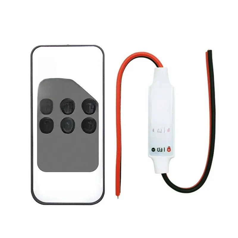 Mini variateur LED couleur unique, DC 5V 12V 24V 6A 5050 2835, bande lumineuse, tension constante, contrôleur de Signal PWM avec télécommande RF à 9 touches