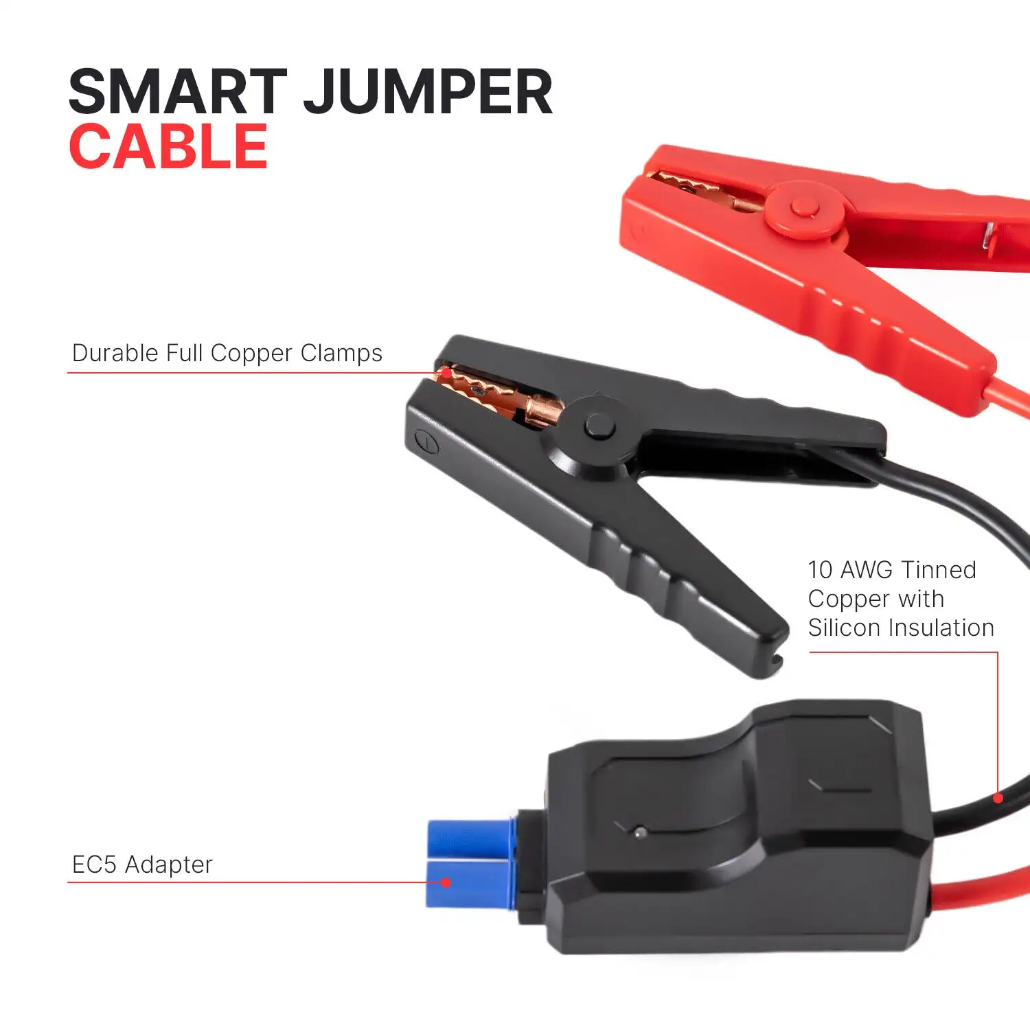 Portable 800A Peak Smart Jump Starter & Power Bank with Emergency Multimode Flash light for Cars