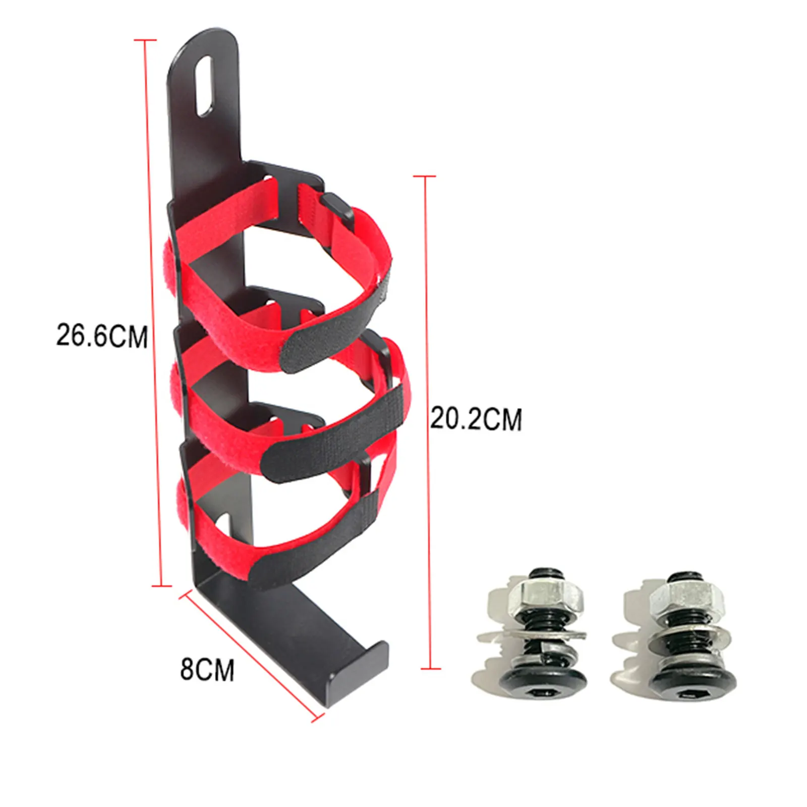 

Fire Extinguish Metal Bracket Car Fire Mount Securing Mount Strap Compatible Adjustable with 5-Pound Extinguishers Easy Install