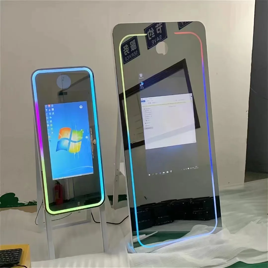 Magic Mirror Photo Booth 70 Inch For Wedding Party Activity Touch Screen Selfie Portable Mirror Photobooth