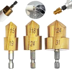3PCS PPR Lifting Drill Stepped Drill Bit Step Drill Bit Set Hole Opener Core Drill Bits used to expand water pipes Step Drill