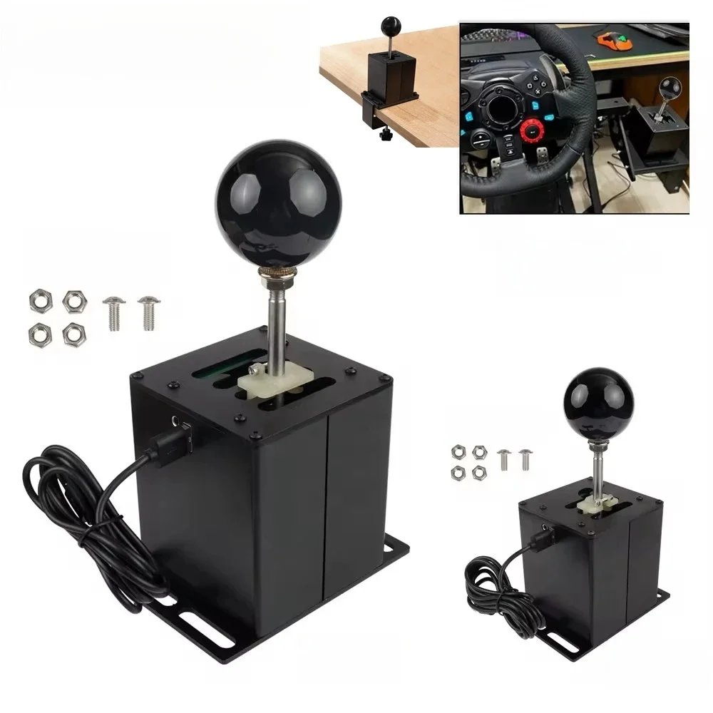Simulateur USB Shifter Pour Logitech G29/G25/G27/G920 T300RS/GT Volant H Gear Shifter Pour ETS2 WRC PC Sim Jeux De Course