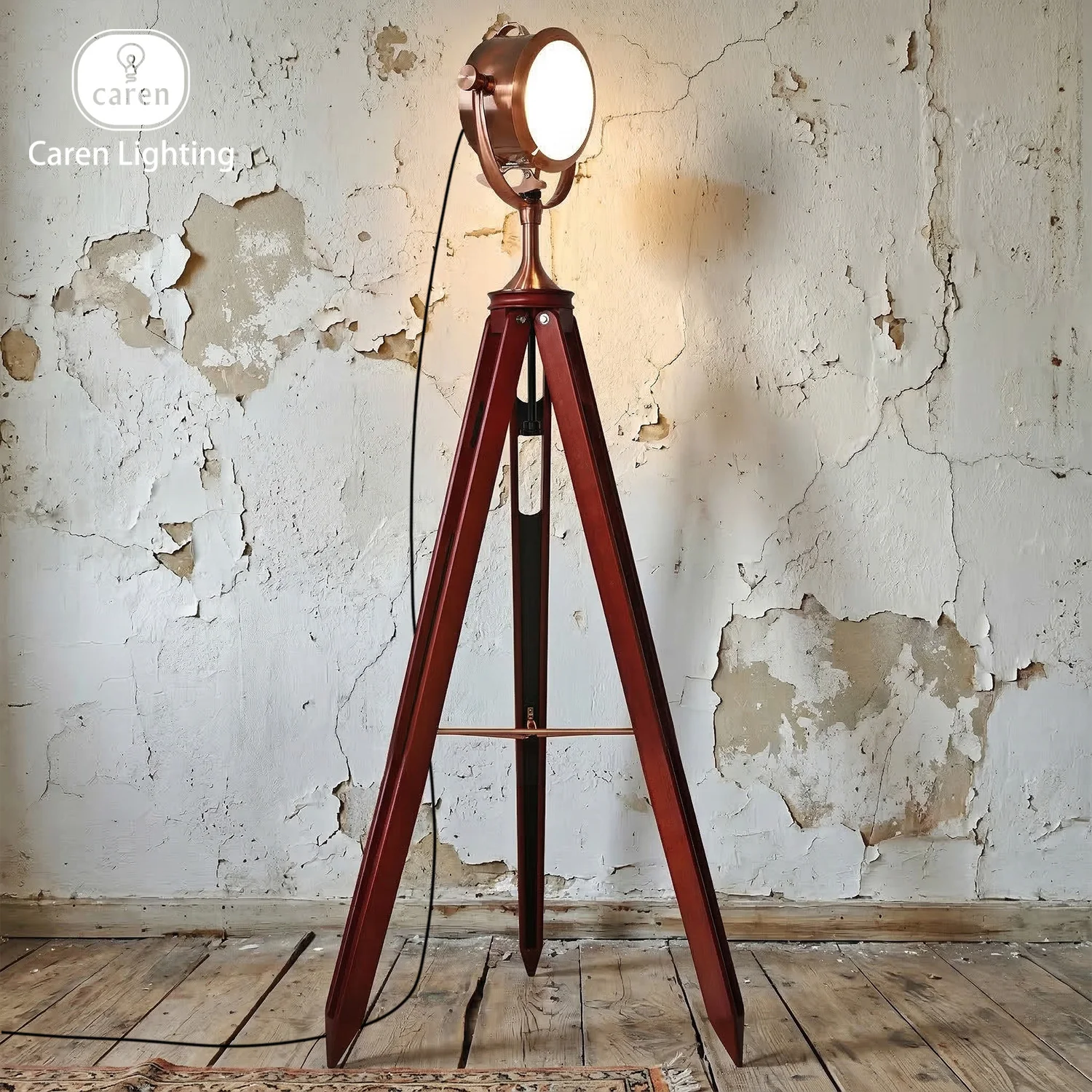 مصباح أرضي ثلاثي القوائم بتصمي - مراجعة Floor Lamp Tripod وسعره