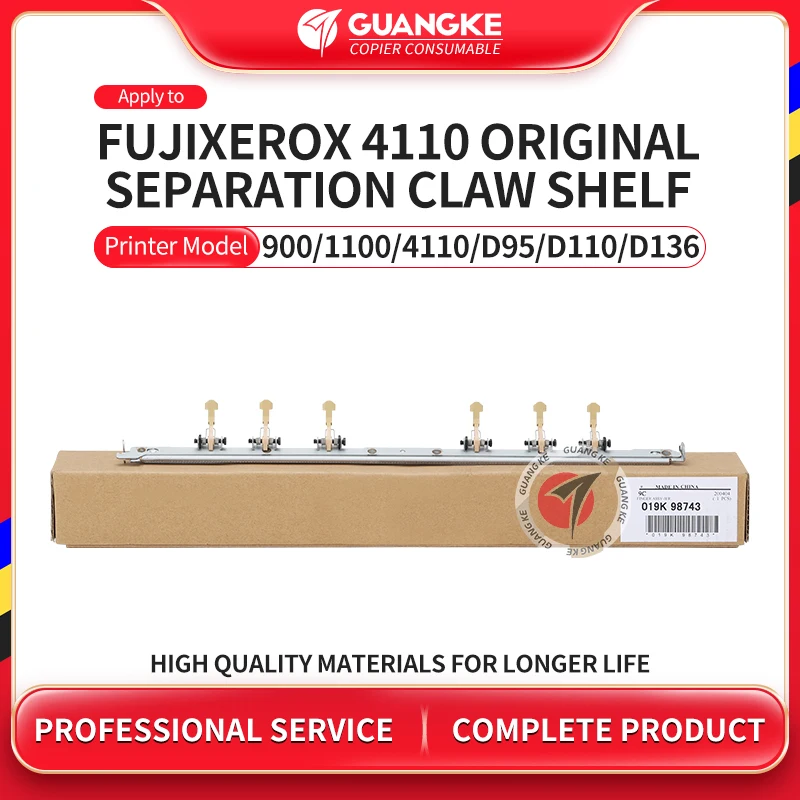 019k98743 unidade original do dedo do descascador do rolo de calor do fuser para xerox 4110 4112 4595 900 1100 d95 d110 d125 136 peças da copiadora