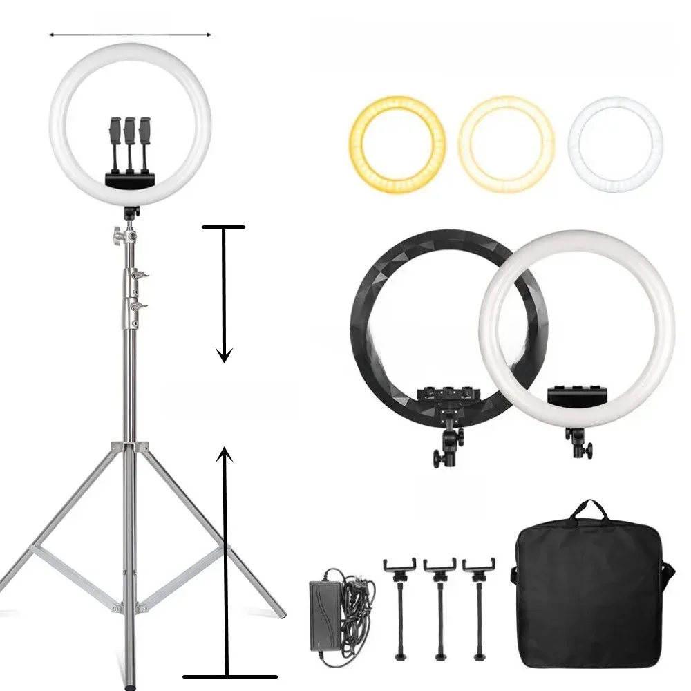 SH 45 cm 18 zoll Ring Licht Mit Stativ USB Ladung Selfie Led Lampe Dimmbare Fotografie Licht Für