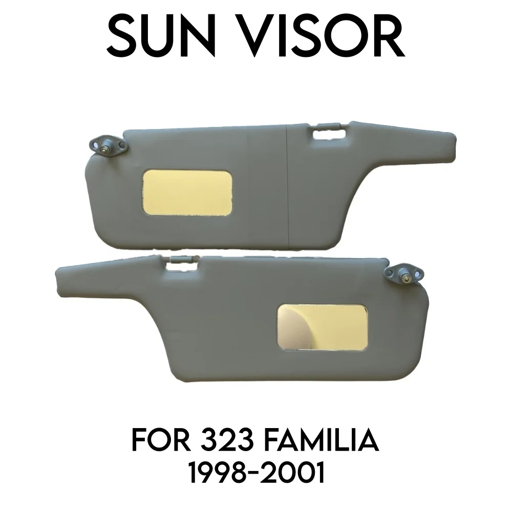 Sun Visor For Mazda 323 Familia Parasol Set 2 Pieces 1998-1999-2000-2001 Gray Left Right Interior Accessory for 323 Familia