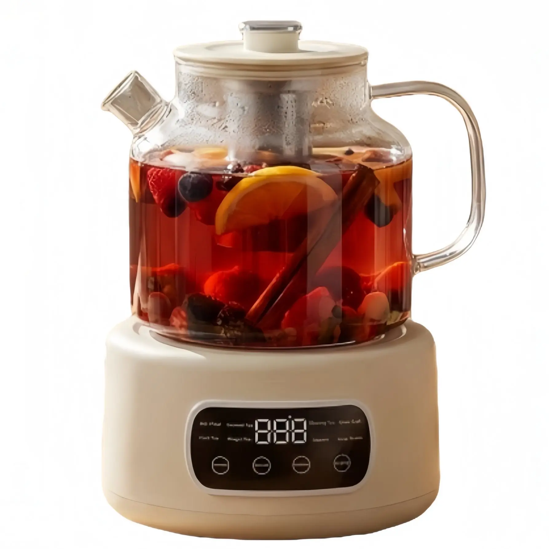 1.2L Electric Glass Tea Kettle with Infuser, Temp Control,Keep Warm