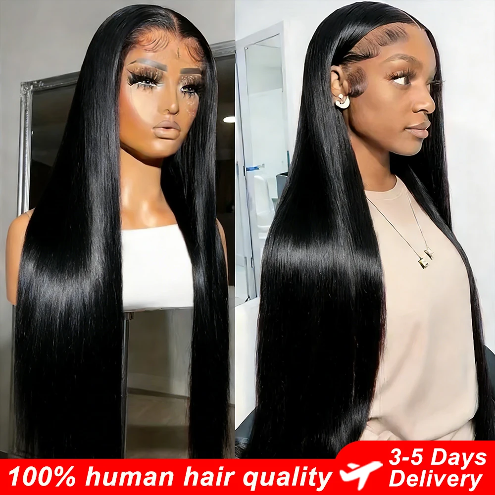 

Bone Straight 13x6 HD Парики из натуральных волос на кружеве спереди 200 Плотность 360 Полный парик из натуральных волос на шнуровке Черный парик из 100% человеческих волос