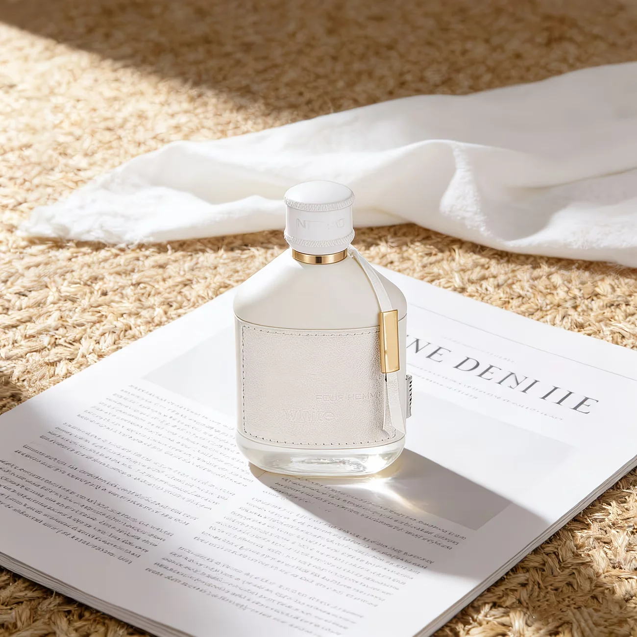 

Dumont Nitro White Pour Homme Eau de Parfum Clean Fresh Citrus Woody Scent Matte White Leather Wrapped Bottle Gold Trim White Gift Box Long Lasting Masculine Fragrance Premium Holiday Gift for Father Birthday Anniversary