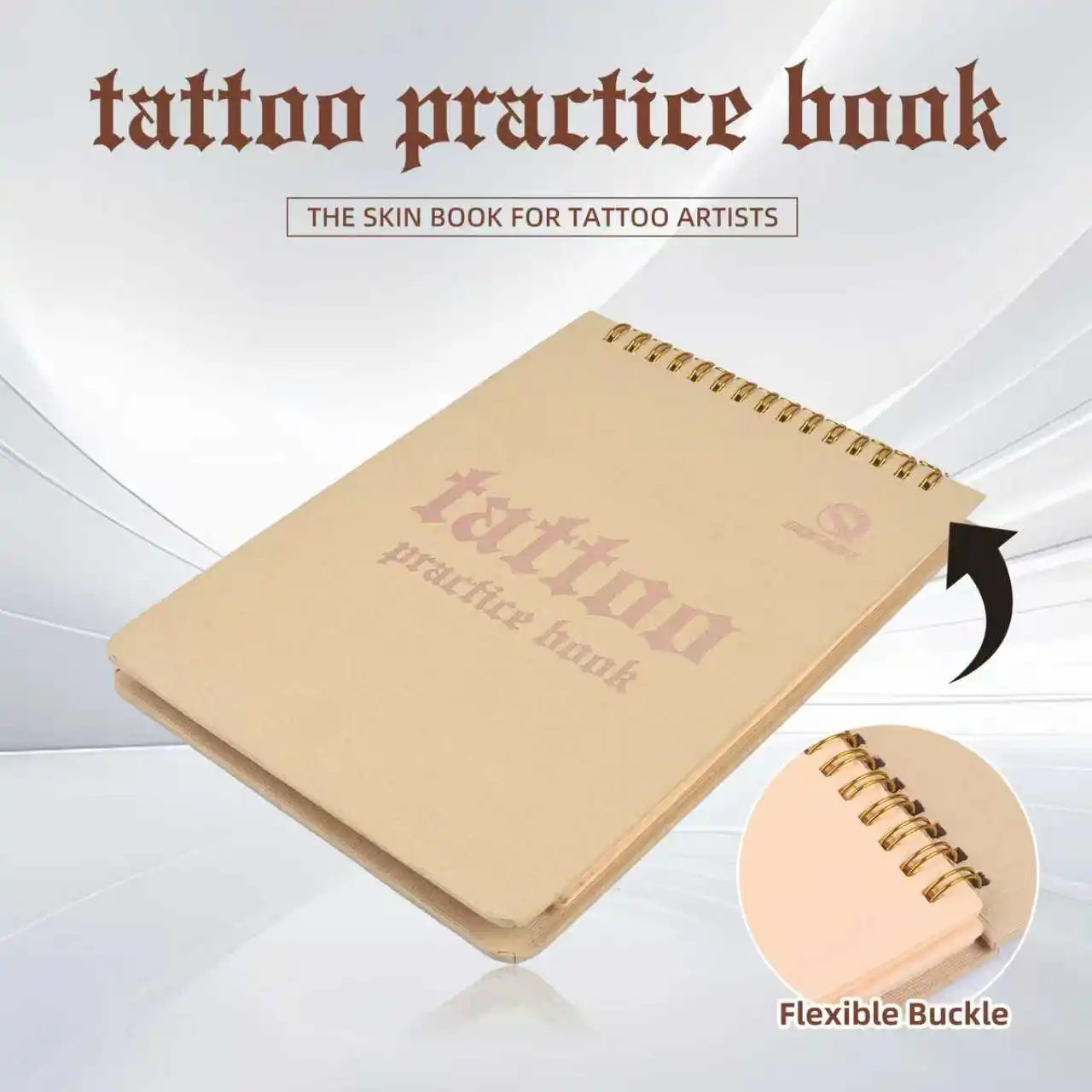 DQFART 1mm Thick Blank Tattoo Practice Skin Book Tattoo Accessories for Beginners Tattoo Artists Tattoo Supplies