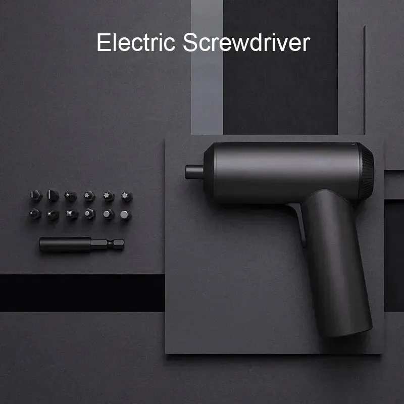 NEW MIJIA Electric Screwdriver 3.6V 2000mAh 5N.M Torque Electric Screwdriver Household With 12Pcs S2 Screw Bits Mi Home Tools