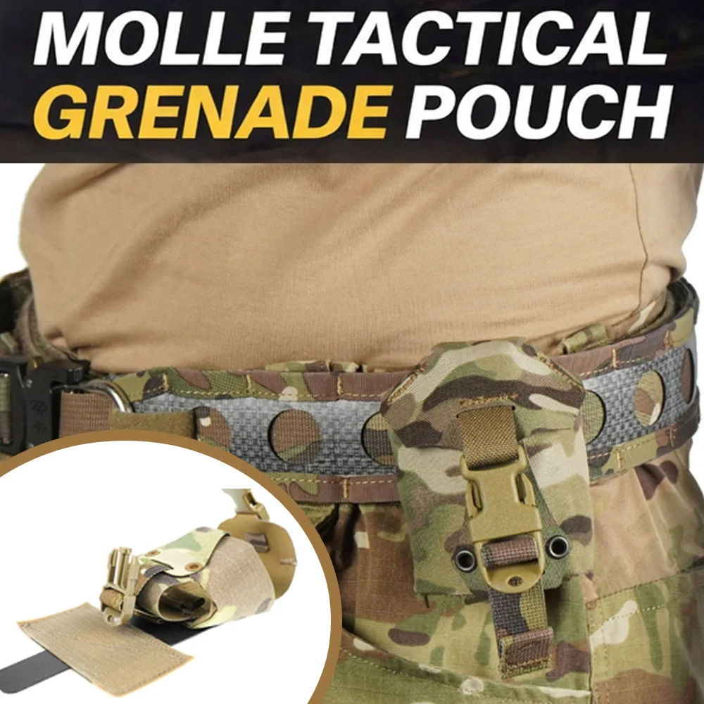 

Tactical Pouch Single Molle Quick Grenad Pouch Utility Outdoor EDC Gear for Hunting Paintball Camping Accessories Outdoor