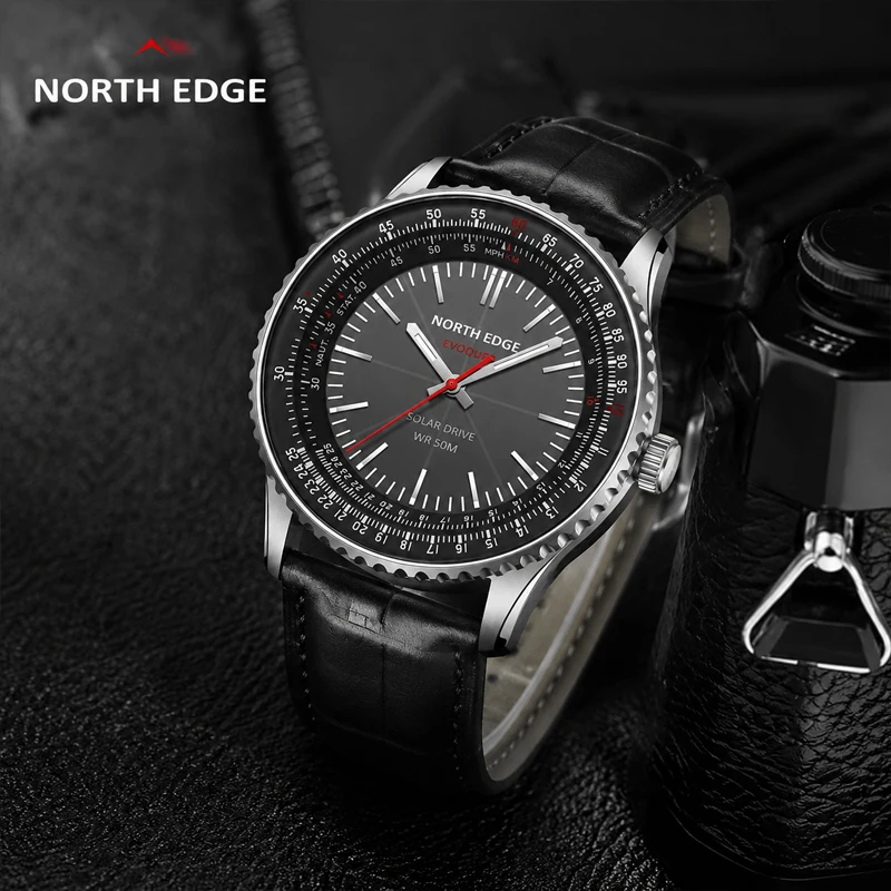 north-edge-evoque-3-pilot-series-watch-for-men-aviation-military-solar-powered-watch-leather-strap-luminous-stainless-steel-case