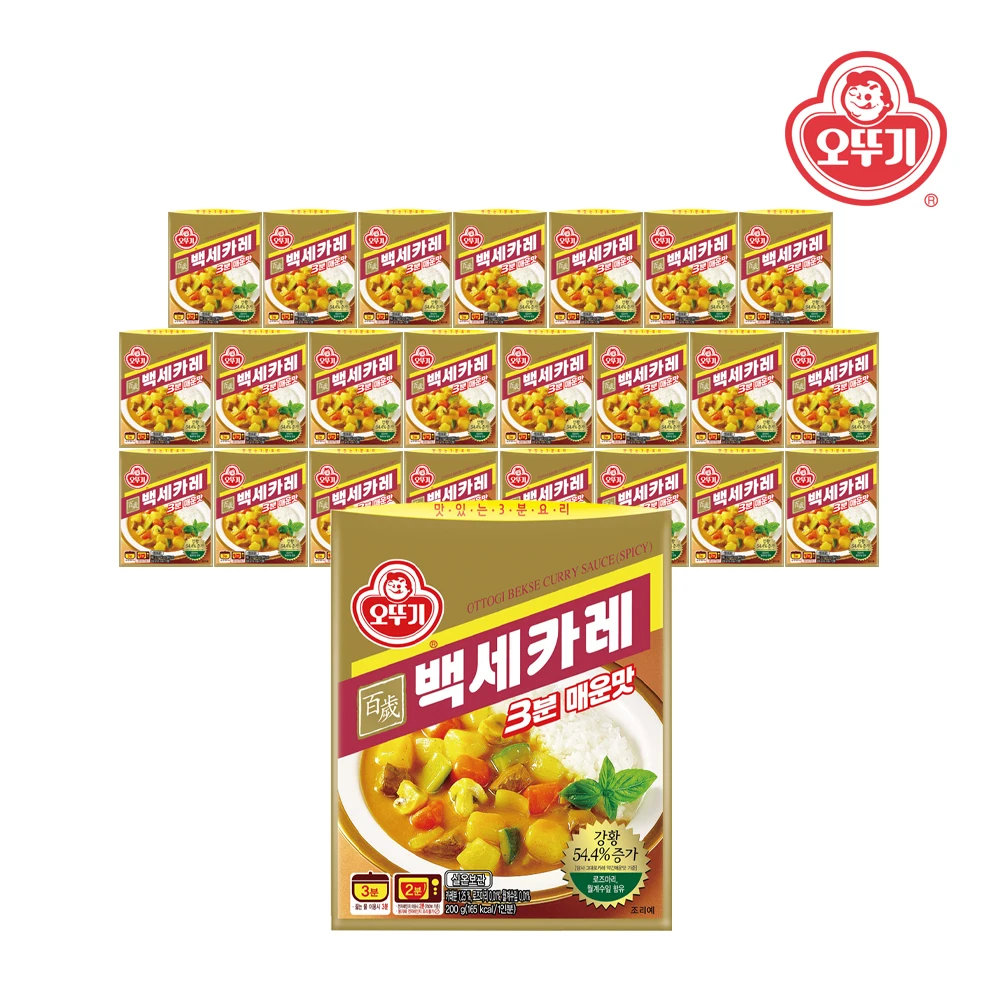 [Ottogi] Three-minute white three-minute spicy 200g x 24 pieces (1 box)