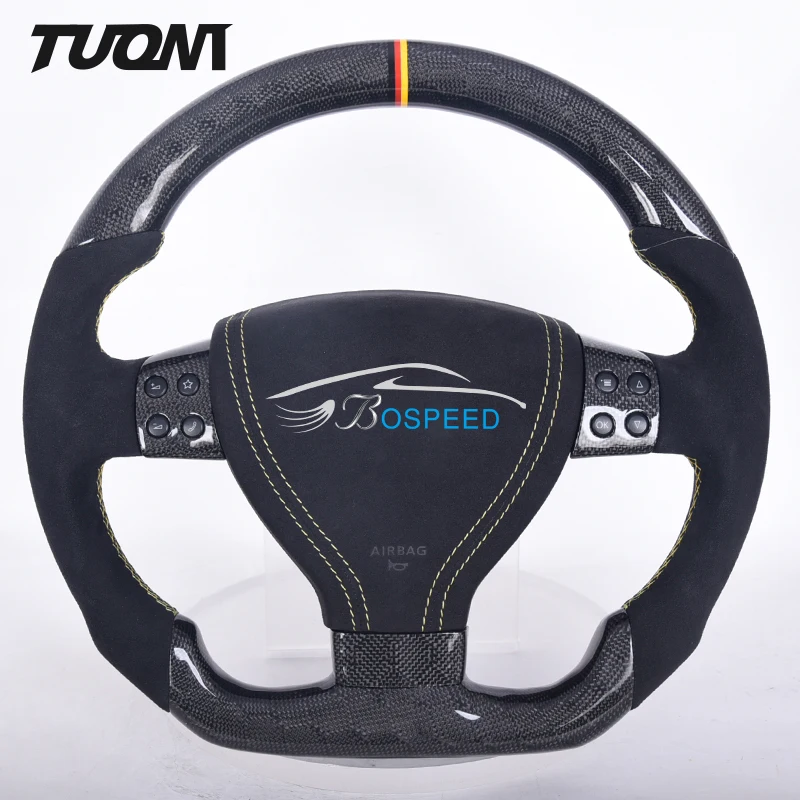 Suede Forged Carbon Fiber LED Steering Wheel For Volkswagen VW Golf Golf 7 5 6 8 R GTI MK7 MK5 MK6 MK2 Passat B6 GTD Variant