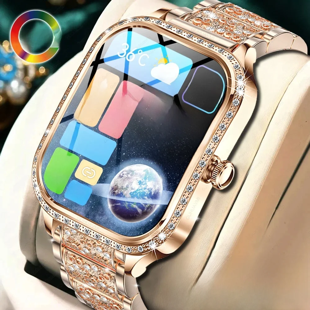 Nowy damski smartwatch z zakrzywionym ekranem Męskie zegarki Bluetooth Sportowe damskie zdrowie fizyczne IP68 Lady Smart Watch dla Androida iOS — zdjęcie produktu 7