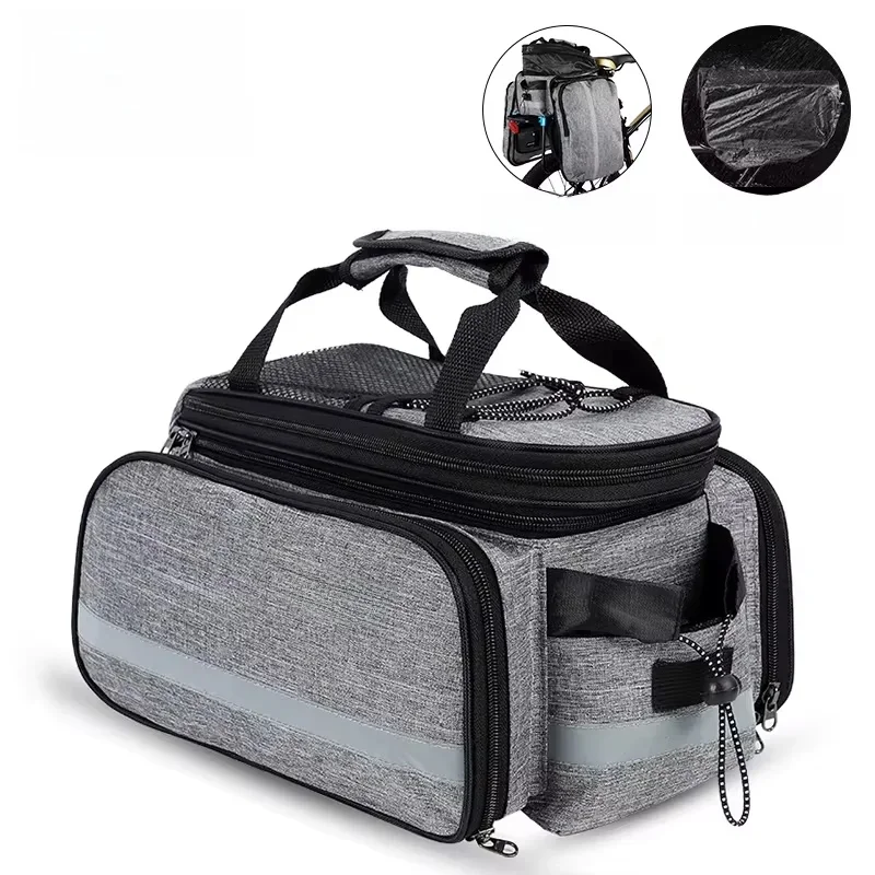 AliExpress West Biking WEST BIKING Bicycle Pannier Bags Waterproof Large Capacity Bike Trunk Bag 3 in 1 MTB Road Cycling Luggage Carrier Rear Seat Bags