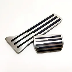 For Volvo EX30 2025 Car Stainless Steel Accelerator Pedal Brake Pedal Cover Pad Case Non-Slip EX30 EV Auto Interior Accessories