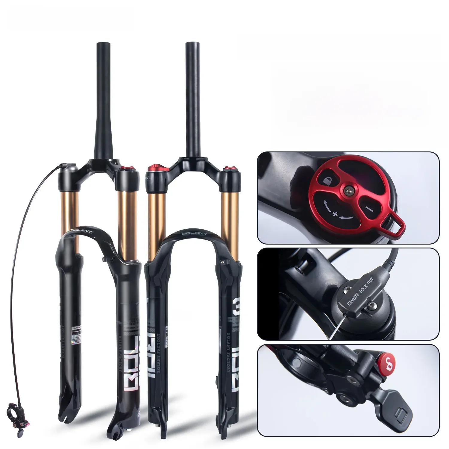 AliExpress BOLANY Mountain Bike Air Supension 26/27.5/29Inch 120mm Air And Oil Remote Bicycle Fork 29 Quick