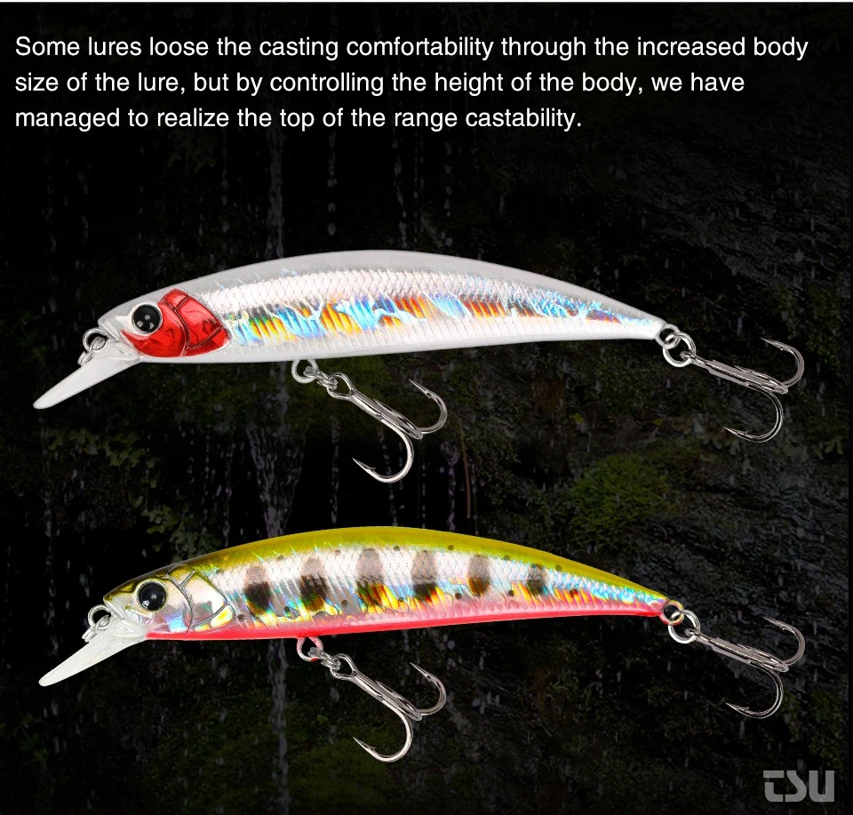 TSURINOYA Angeln Lure Sinking Minnow 80S 12g DW96 8cm Multi-farbe Rockfish Jerkbait Harten Köder Süßwasser salzwasser Wobbler – Detail 8