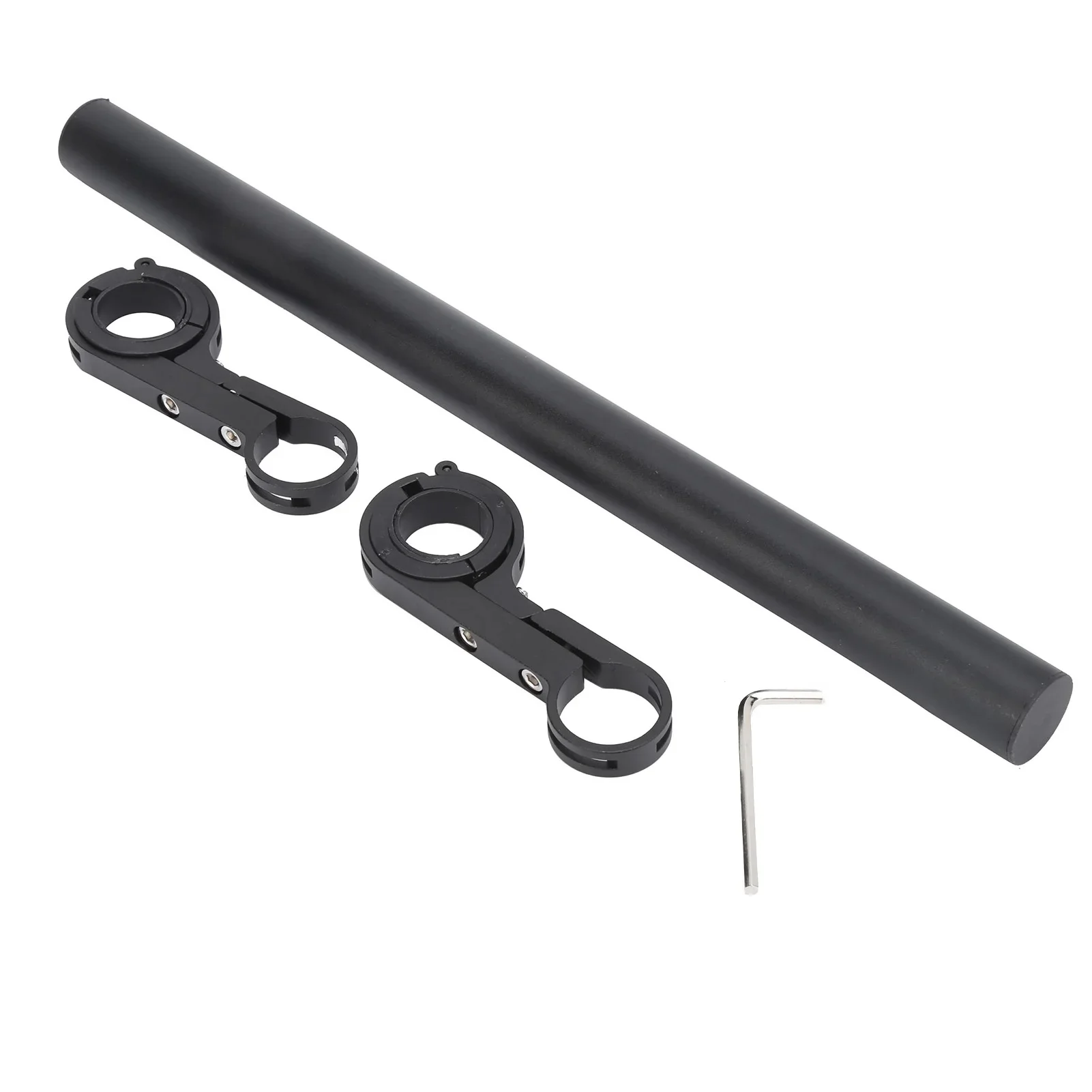 AliExpress 30CM Aluminum Alloy Handlebar Extender Bracket Mount Bike Headlight Mount Bar Handlebar Double Extended Bracket Bicycle Parts