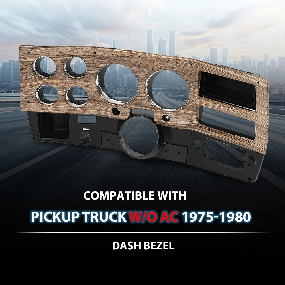 

Pickup Truck Dash Instrument Bezel Fit for 1975-1980 Chevy Gmc Without A/C New Strong Sturdy Durable