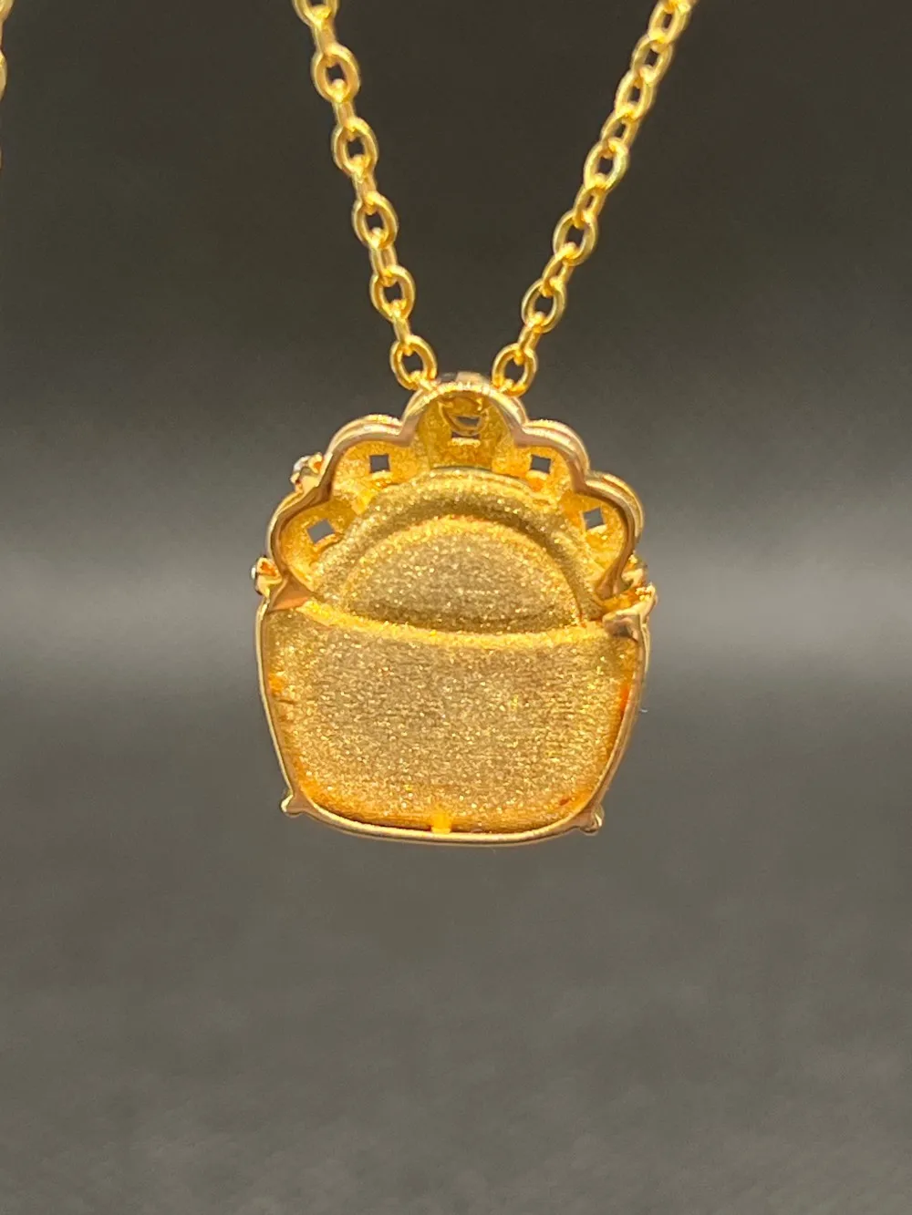 Natural Grade A Jadeite Pixiu Treasure Bowl Pendant 9K Gold Inlaid Lucky Necklace for Women Free Chain Gift Box