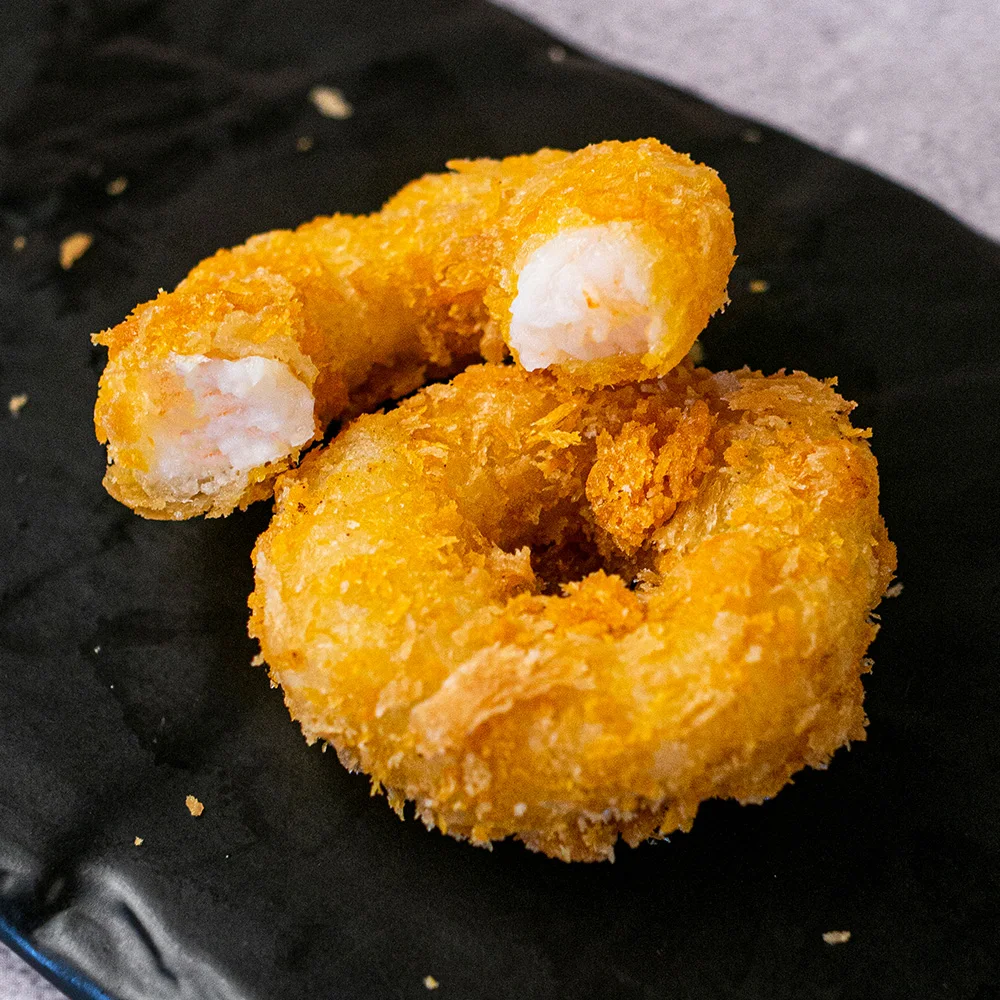 Whole Shrimp Rings 1kg (approx. 33 pieces), Seafood Rings, Shrimp Cutlet, Shrimp Tempura/Fried Shrimp