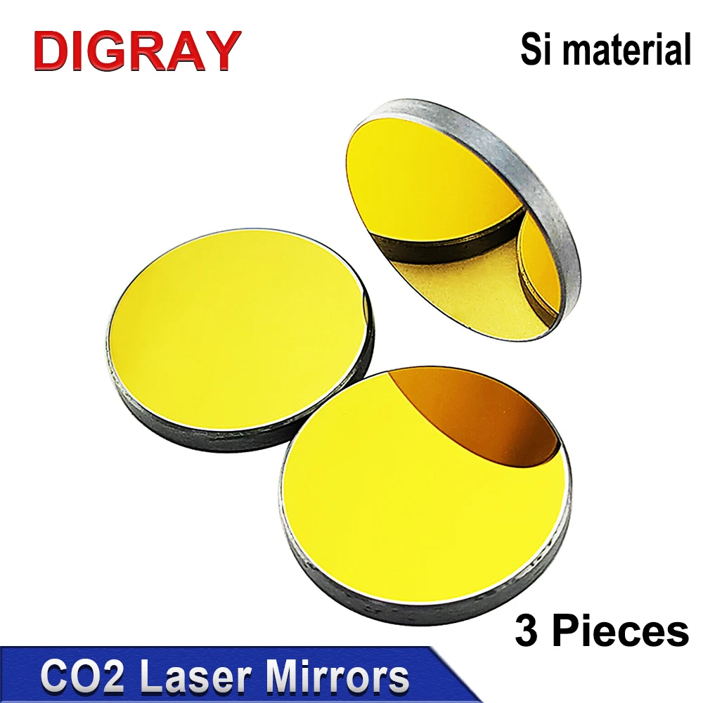 Imagem -06 - Lentes Refletoras de Silicone Banhadas a Ouro Espelhos Reflexivos em si para Gravador a Laser Faça Você Mesmo Co2 20 mm 25 mm 30 mm