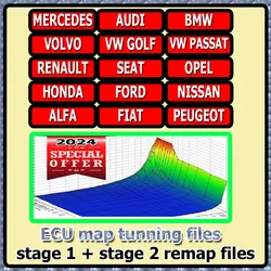 Fichiers de carte ECU pour la réparation de voiture, Mercedes, Audi, BMW, KIT, Cristaux, Opel, Honda, Renault, Nissan, Ford, Fiat, VW, Au revoir, Remap