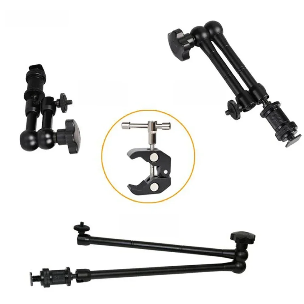 Bras magique articulé en métal de 7/11/20 pouces, support à Super pince pour appareil Photo DSLR, accessoires de photographie en Studio Photo, Kit d'accessoires