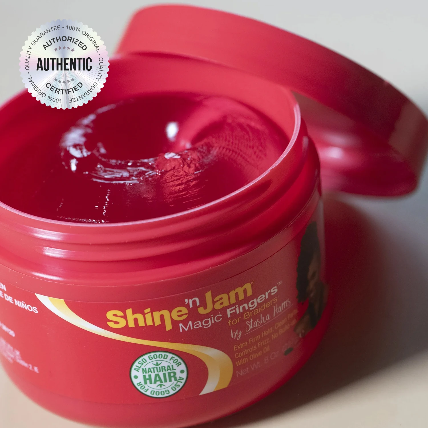 2Pack Deal Ampro Shine 'n Jam Magic Fingers Edge Magic for Braiders 4oz - Strong Hold, Tames Flyaways, Perfect for Braiding