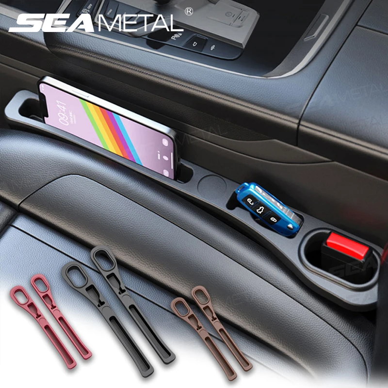 SEAMETAL Upgraded Car Seat Gap Filler 2Pcs Center Console Side Crevice Filler Strip Elastic Seat Gap Filling Strip Drop Blocker