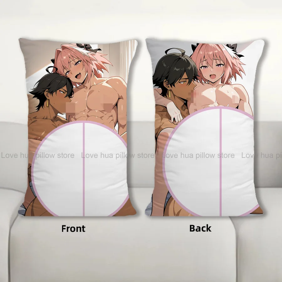 

Аниме-подушка Astolfo — милый мальчик Dakimakura Nsfw, половина тела, мультяшная подушка, двухсторонний принт 40x60