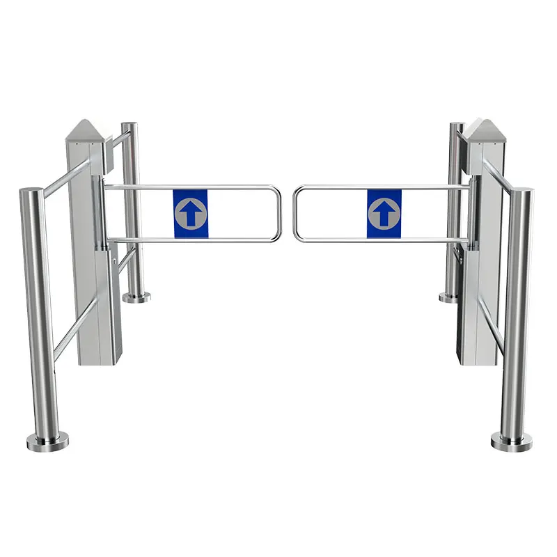 Bi-directional Security Swing Gate Portable Design Brushless DC Motor Fast Lane Barrier Speed Gate Rfid FlapTurnstile for Office