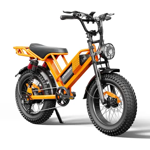Spacewalk 2000W Electric Dirt Bike for Adults 20×4.0 Fat Tire Electric Bike UL Certified 720Wh Battery 70 Miles Long Range Off Road Mountain E-Bike Full Suspension Electric Bicycle