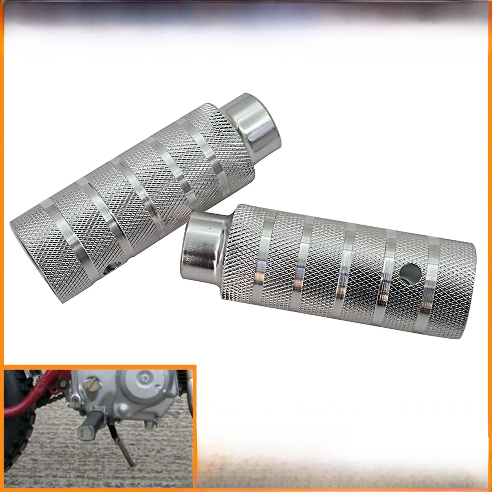 AliExpress NONE 1Pair Metal Heavy Duty Foot Stunt Pegs Axle Pedals Bike Rear Foot Peg Stunt Bike Accessories 38*110