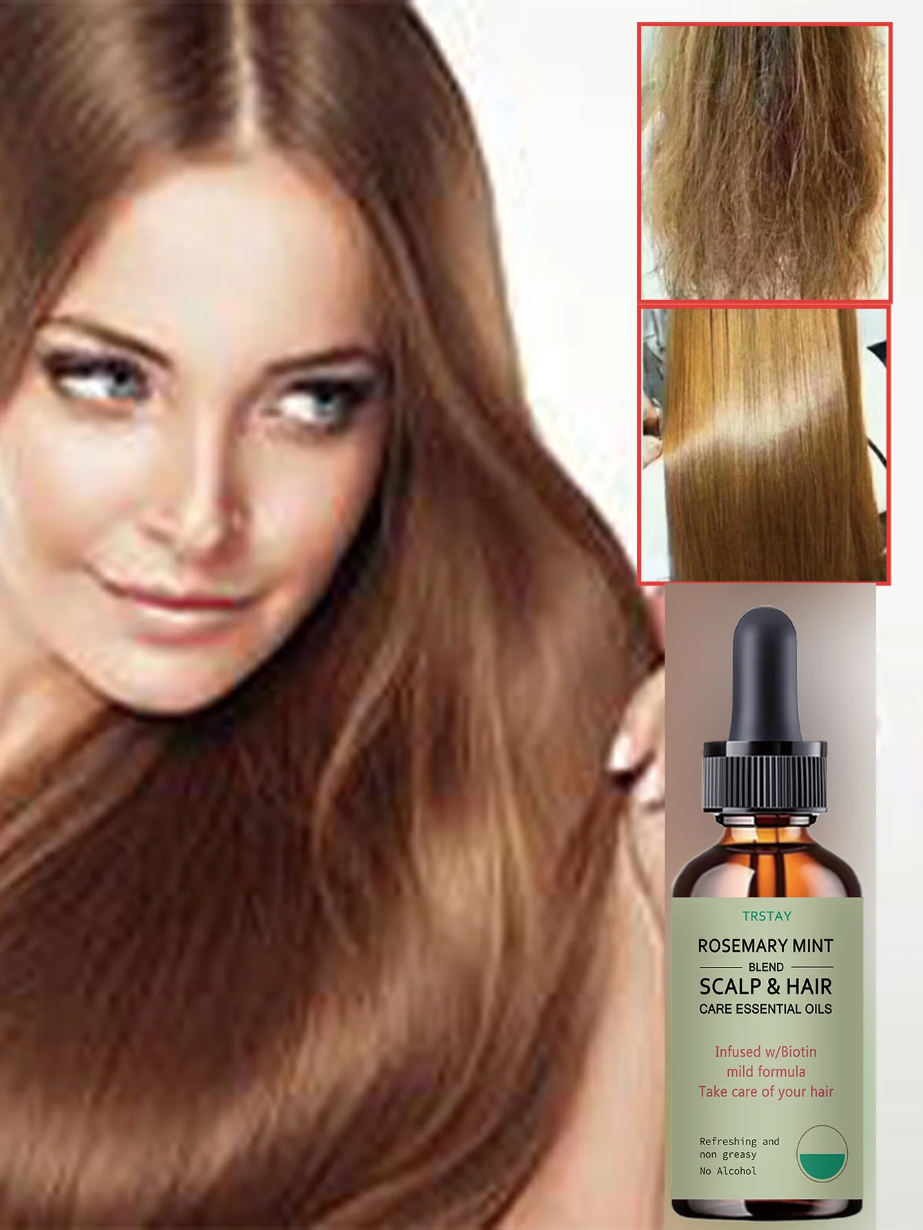 Moisturizing Lock Water Smooth Protective Essential Oil for Hair Treatment Deeply Nourishes Strengthens Roots Prevents Breakage - Image 6