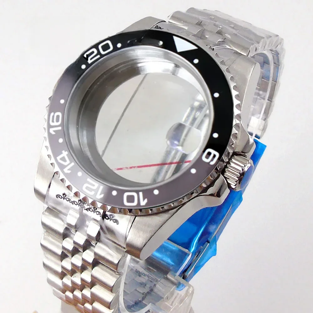 Matelion 200m Tauch koffer 40mm fit nh35 nh36 nh34 gmt eta pt5000 Uhrengehäuse Jubiläums armband Saphirglas Schiebe schnalle