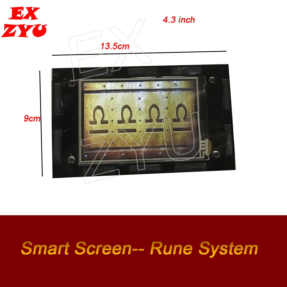 Escape game smart screen rune prop rune system Egypt Rune adjust 4 Runes to unclock escape room rune props  EX ZYU